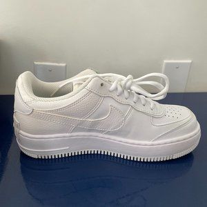 Nike Air Force 1 Low Shadow Shoes Women's Size 7.5 Triple White NEW